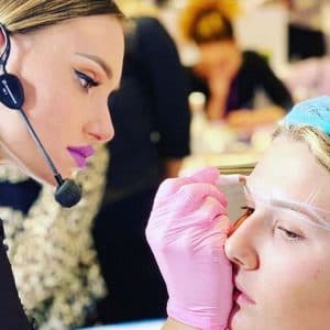 Anna Kara at a permanent makeup event in San Diego