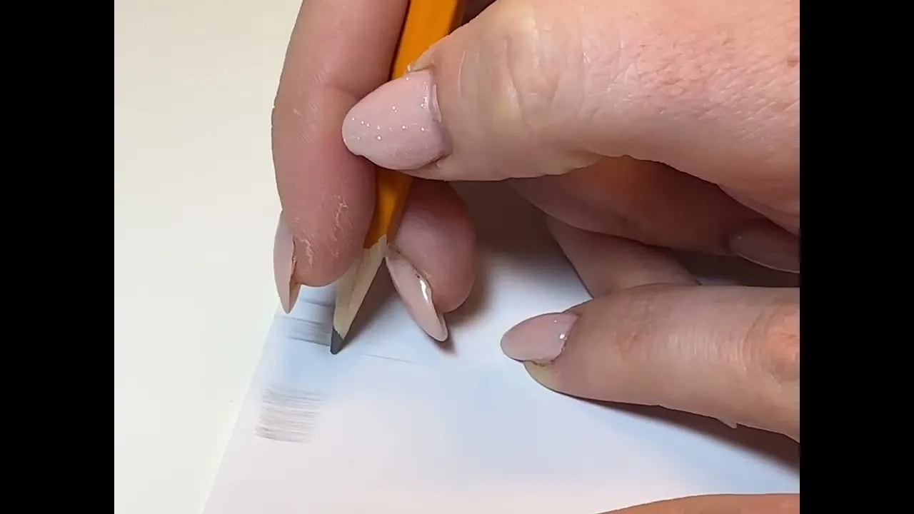 Pencil Practice: hand position and shading strokes