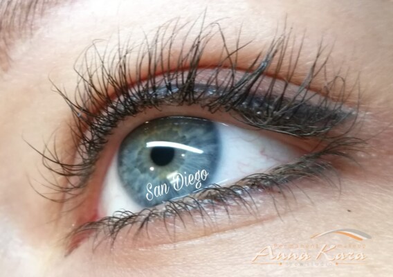 Permanent makeup before and after by Anna Kara, San Diego