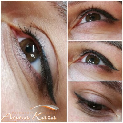 Permanent makeup before and after by Anna Kara, San Diego