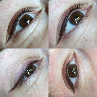 Permanent makeup before and after by Anna Kara, San Diego