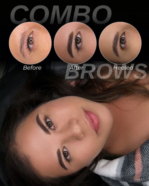 Permanent makeup before and after by Anna Kara, San Diego