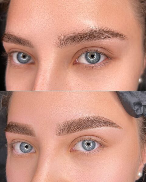 Permanent makeup before and after by Anna Kara, San Diego