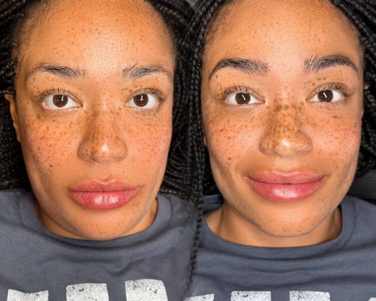 Permanent makeup before and after by Anna Kara, San Diego
