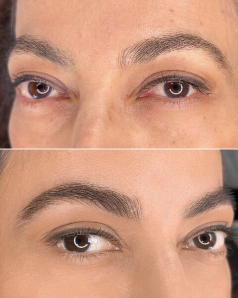 Permanent makeup before and after by Anna Kara, San Diego