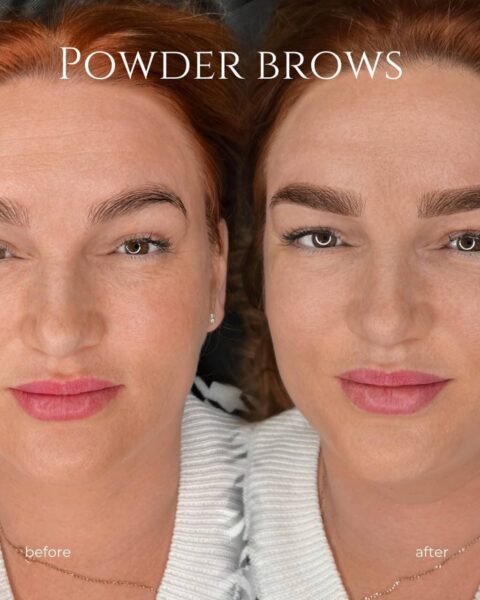 Permanent makeup before and after by Anna Kara, San Diego