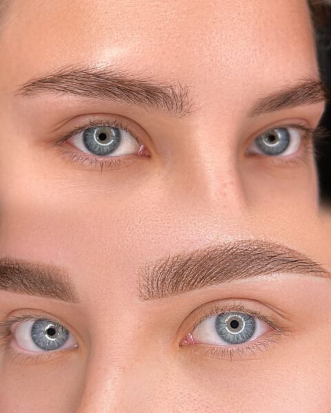 Permanent makeup before and after by Anna Kara, San Diego