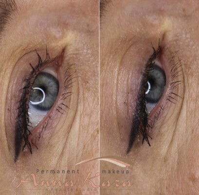 Natural looking permanent eyeliner san diego, Anna Kara PMU