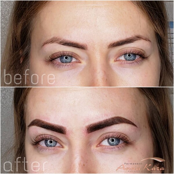 Eyebrows Powder ombre technique by Anna Kara