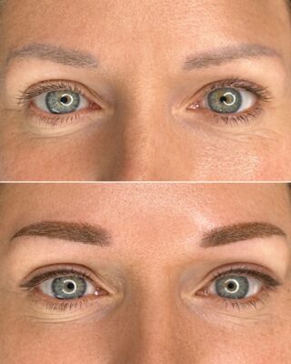 Permanent makeup before and after by Anna Kara, San Diego