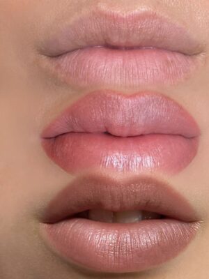 Permanent makeup before and after by Anna Kara, San Diego