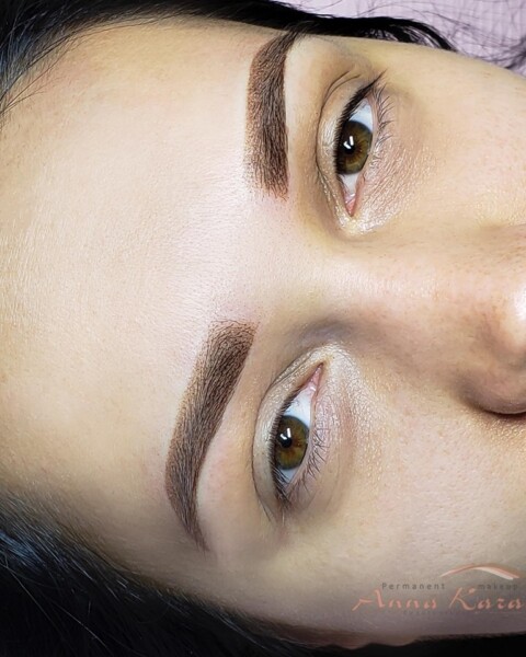 Permanent makeup before and after by Anna Kara, San Diego