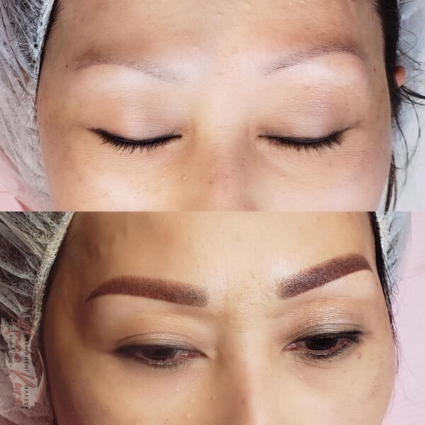 Permanent makeup before and after by Anna Kara, San Diego