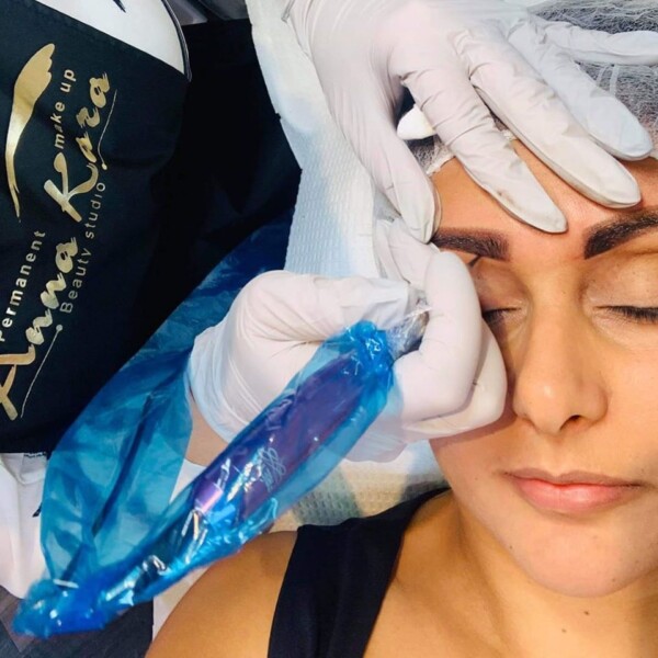 Permanent makeup before and after by Anna Kara, San Diego