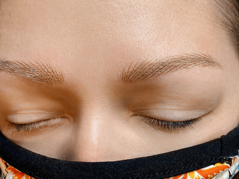 Permanent makeup before and after by Anna Kara, San Diego