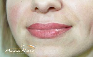 And lip skin permanent dark tattoo face on casual