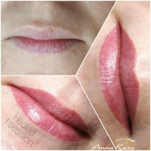 Full lips permanent makeup