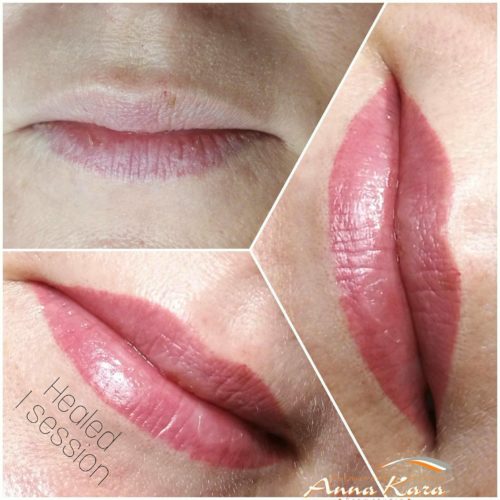 📍Healed Lips after Lip Blushing Cosmetic Tattooing. 📍Goal: Volume and  Colour Enhancement ( no fillers were used ). 💋Effect Lasts 2,3 +… |  Instagram
