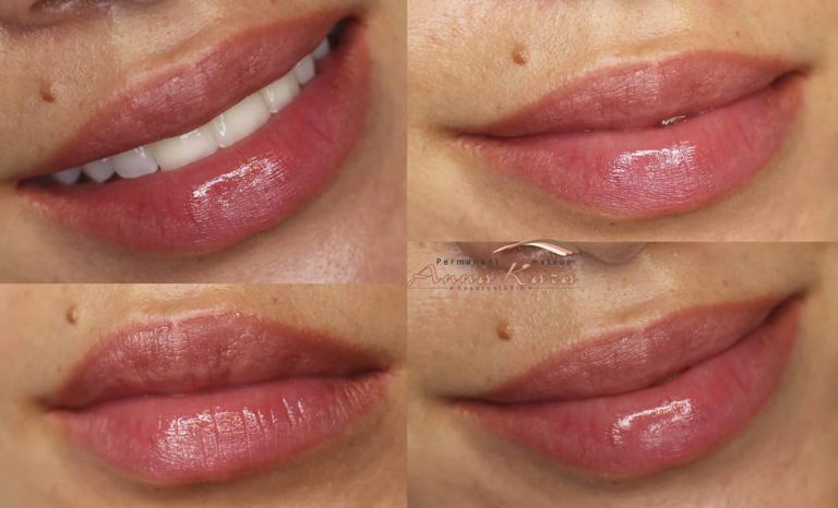 beautiful lip blush tattoo- healed - Permanent Makeup San Diego